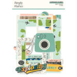 Simple Stories HAPPY TRAVELS Chipboard Frames 6pc