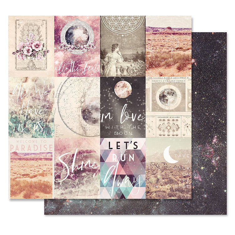 A95E15B1-2A89-4DBA-8669-A6138C8AF25C Prima Moon Child IN LOVE WITH THE MOON 12X12 Scrapbook Paper - Image 1