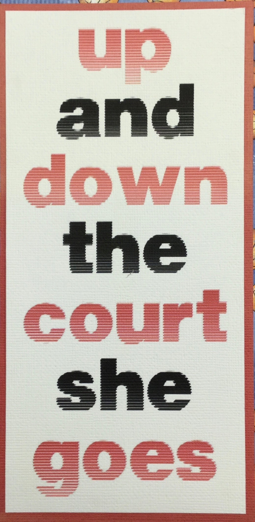 AFE664BA-3729-416A-95FD-15868EFAA6DC BASKETBALL PHRASE Sports Scrapbook Die Cuts - Image 1