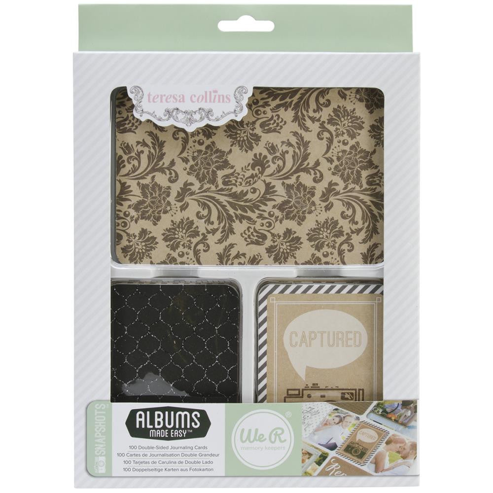 Albums_Made_Easy_Teresa_Collins WeRM SNAPSHOTS Teresa Collins Journaling Cards 100pc - Image 1