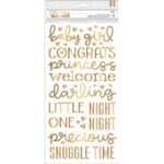 Thickers Pebbles Night Night GOLDIE Puffy Phrase Stickers 151pc