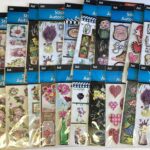 Jot & Crafters Square Flower Stickers