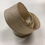 Scrapbooksrus Vintage GOLD WIRE EDGE Ribbon Trim 2”X1yd