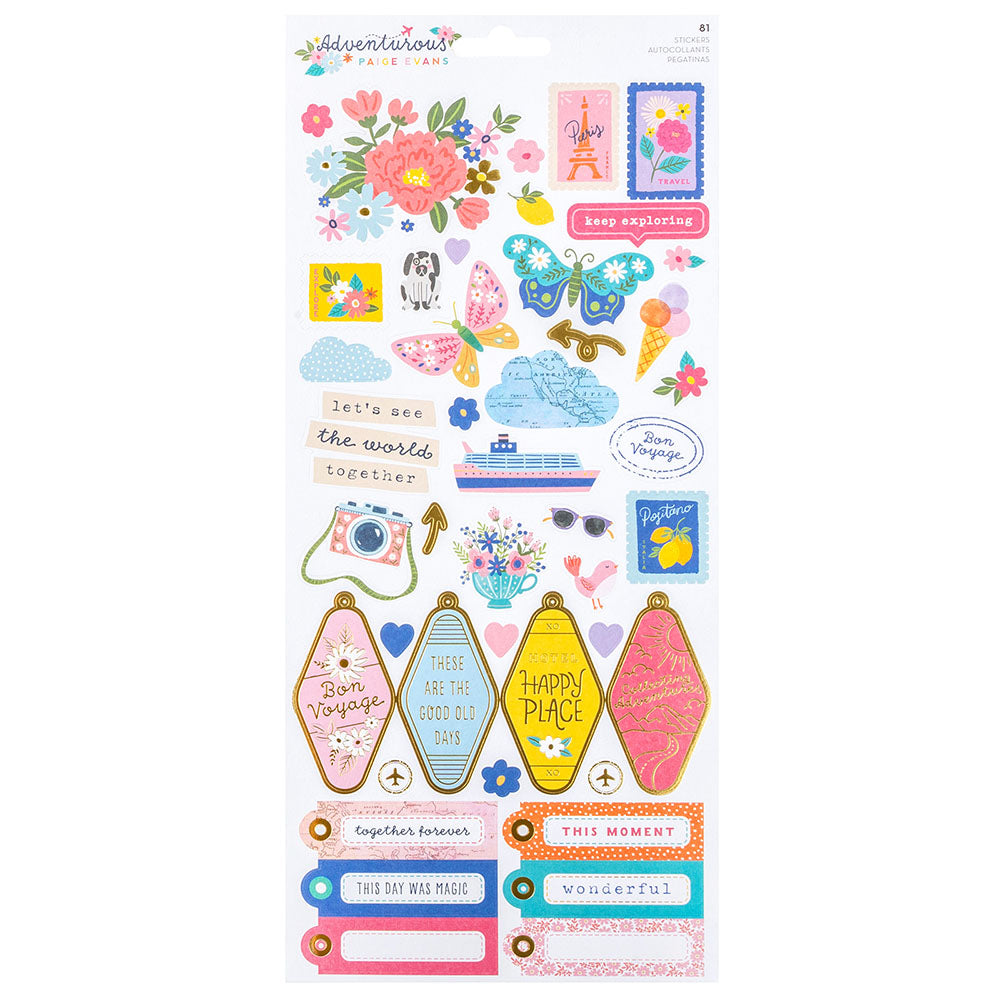 B3076A31-D98C-4BDB-9A3C-D621291B8151 Paige Evans ADVENTUROUS Stickers 81pc - Image 1
