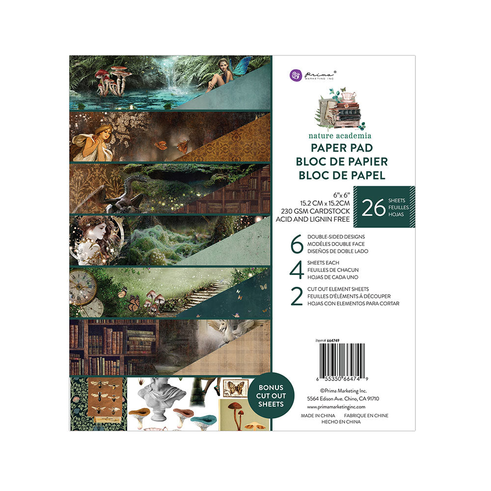 B30D93AA-C2B6-40F0-91C8-6CF57D1DA018 Prima Nature Academia 6"X6" PAPER PAD 26pc - Image 1