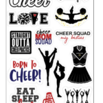 Scrapbook Customs CHEERLEADING EMBELLISHMENTS Laser DieCuts