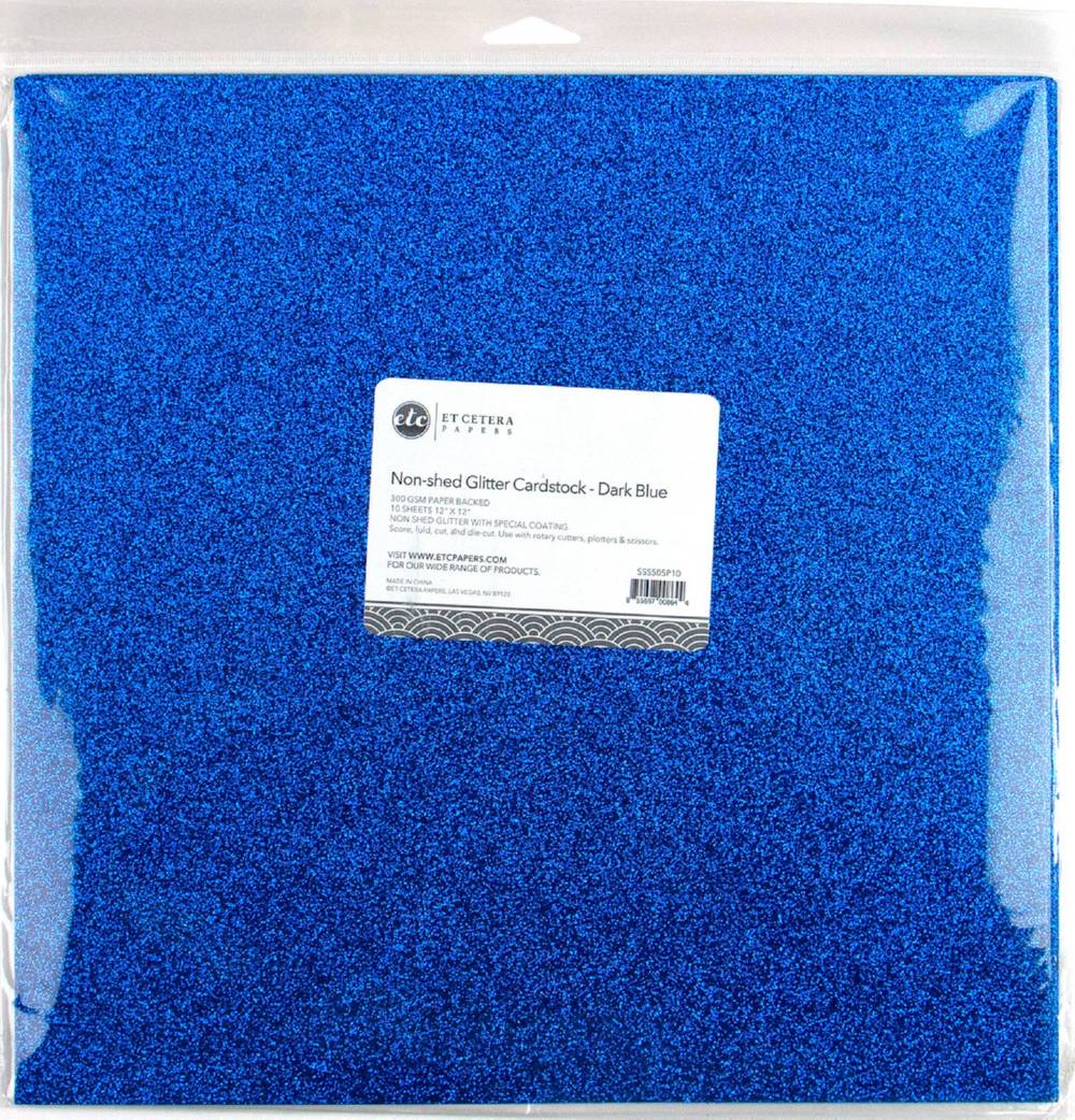 B385F97D-1F0F-46CA-8AE1-CFB8BC764E07 Etcetera 12"X12" Non-Shed Glitter Cardstock Paper - Image 1