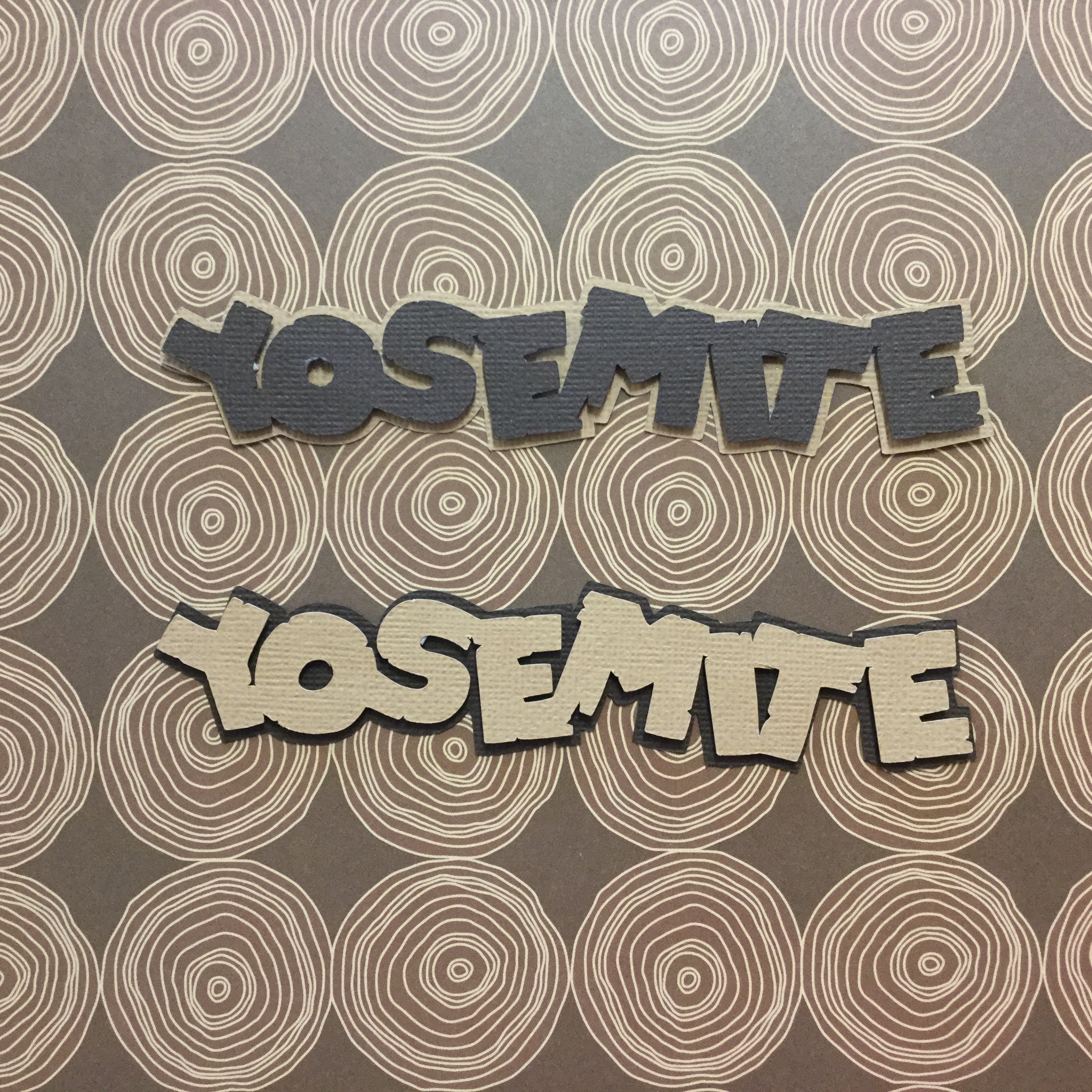 B4DAFB12-1449-476E-A3FD-572769E332A8 YOSEMITE Title National Park Scrapbook Die Cuts - Image 1