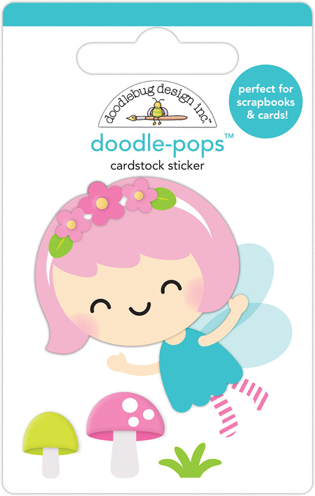 B4E0E89E-3857-4E5A-94BE-8829B6731BF7 Doodlebug PIXIE Doodle-Pops 3D Stickers - Image 1