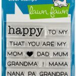 Lawn Fawn HAPPY HAPPY HAPPY ADD-ON FAMILY Stamp & Die Set