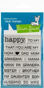Lawn Fawn HAPPY HAPPY HAPPY ADD-ON FAMILY Stamp & Die Set