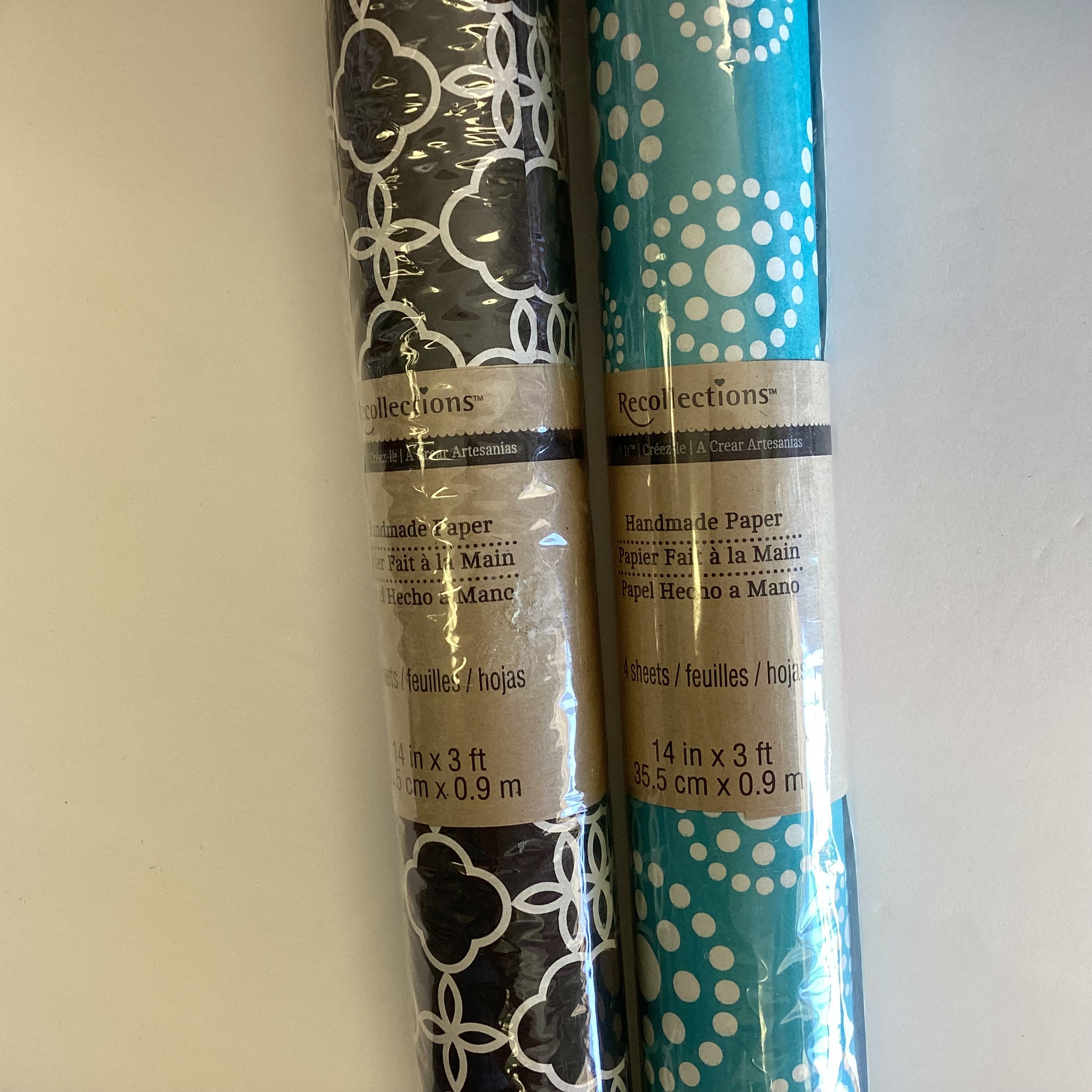 B50E953B-2F50-498A-BF60-967F312DFAA0 Recollections Craft It HANDMADE PAPER 4 Sheets - Image 1