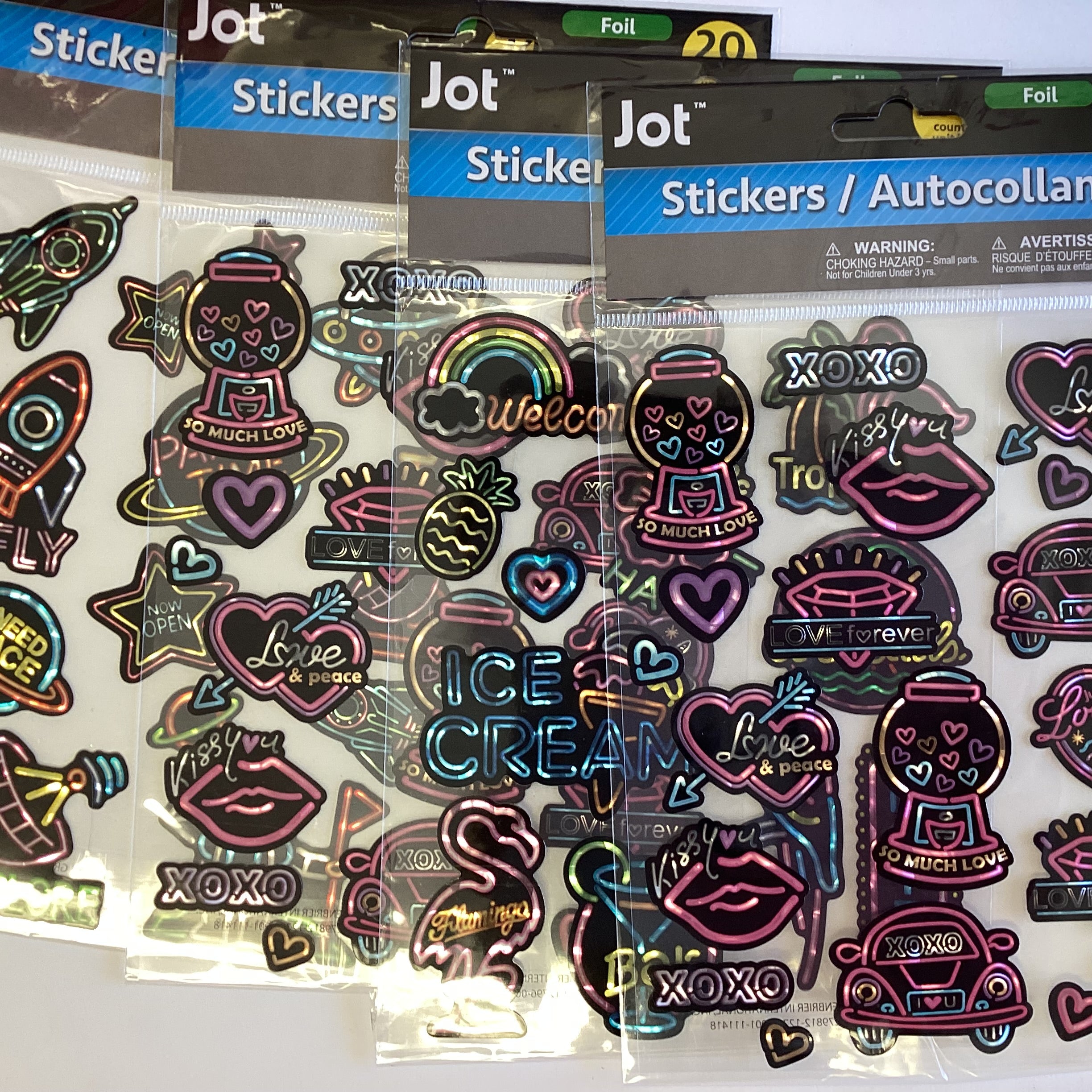 B9C0FC65-4205-4EAC-A9D9-53F54CC8A741 Jot & Crafters Square Foil Stickers - Image 1