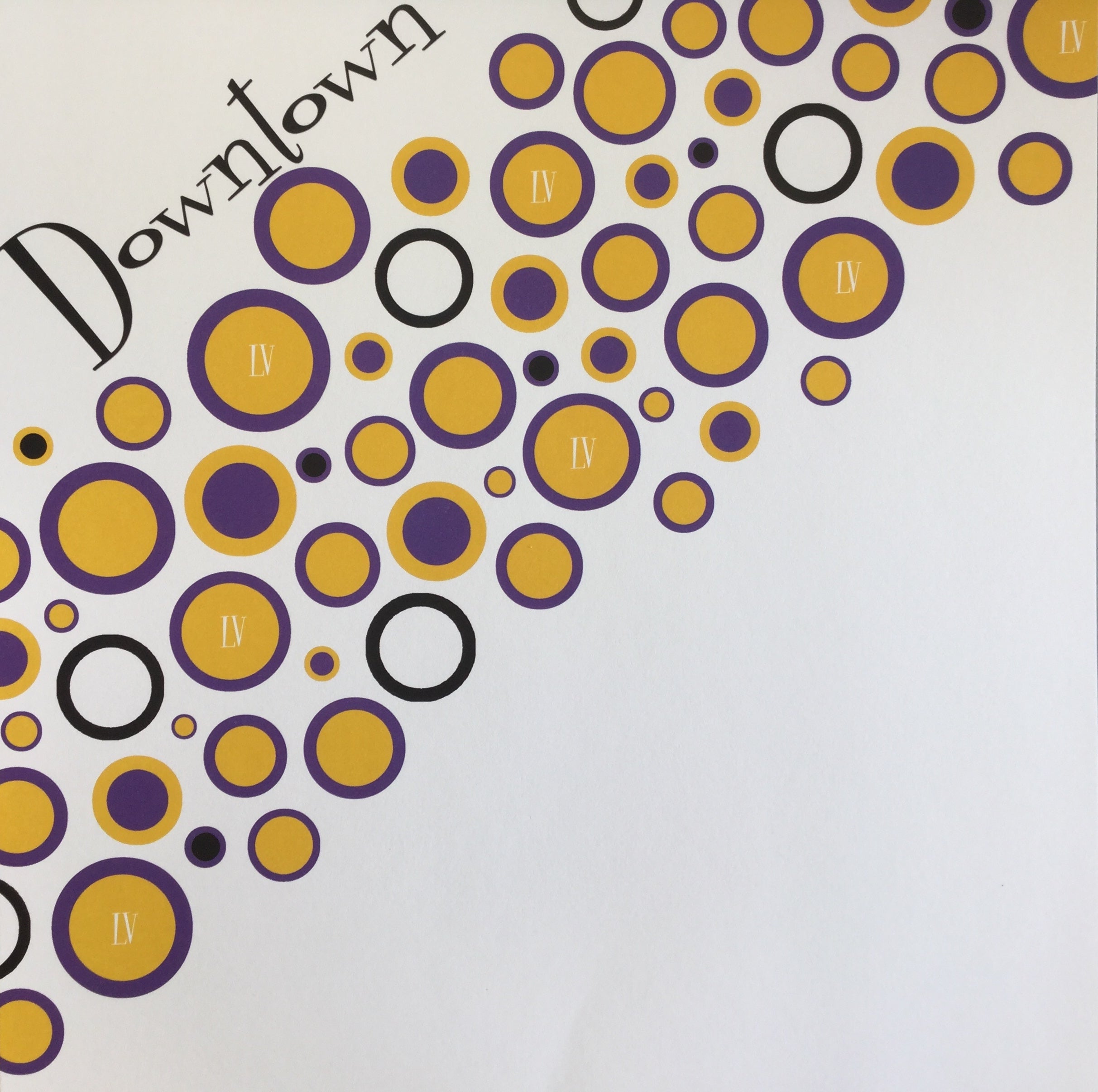 BA113BF8-CF01-489F-BD5E-30DC73D46645 Retro Arc DOWNTOWN Fremont Left Yellow 12"X12" Travel Scrapbook Paper LV - Image 1