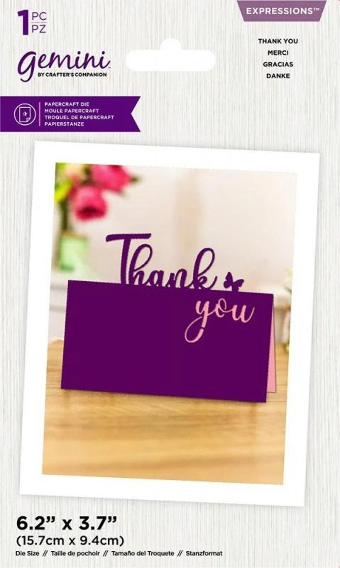 BA520BF0-1C0F-4538-8346-B7513632DAC7.jpg Gemini Expressions THANK YOU Metal Cutting Die 1pc - Image 1