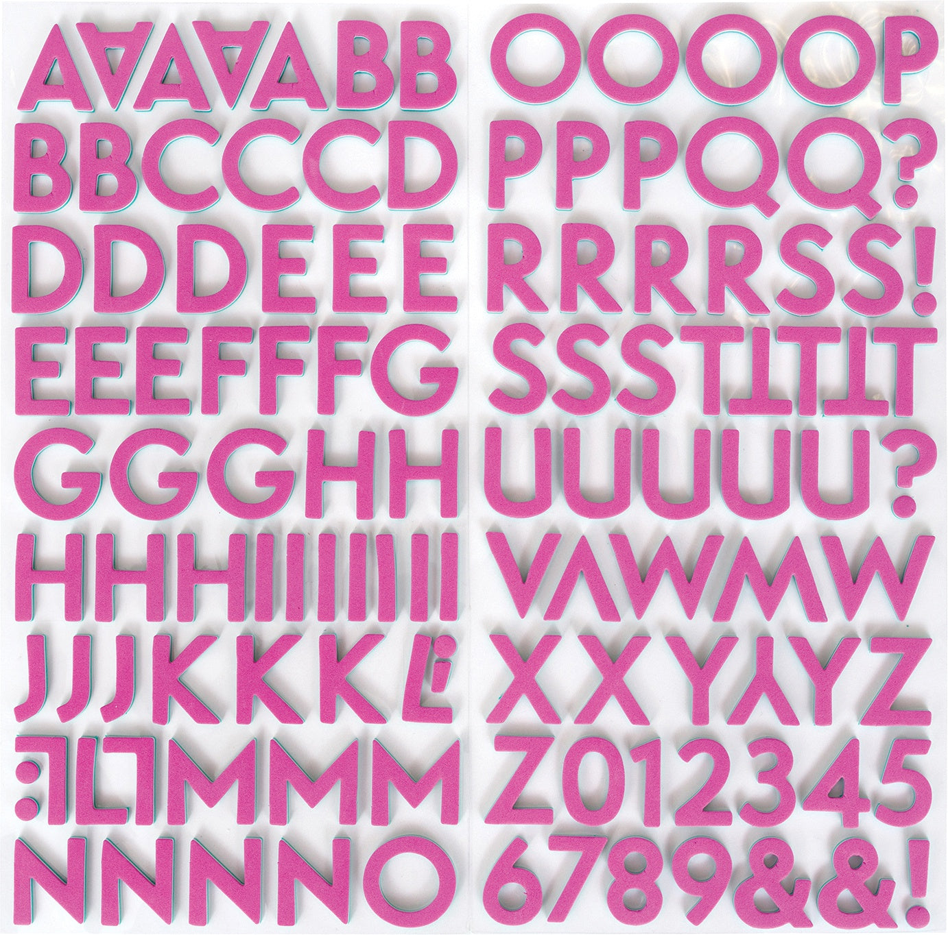 BA7E0521-41E5-4AA6-A13C-B6FA8B15A35C Thickers Dear Lizzy Here & Now FLIP FLOP Foam Letter Stickers - Image 1