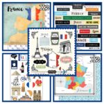 Scrapbooksrus FRANCE MEMORIES 12”X12” Scrapbook Kit