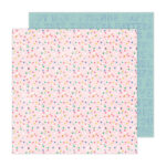 Pebbles Cool Girl PARTY DOTS 12”X12” Scrapbook Paper