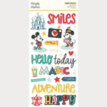 Simple Stories SAY CHEESE HAPPIEST PLACE Foam Stickers 48pc