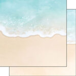 Scrapbook Customs BEACH WAVE 12X12 Scrapbook Paper