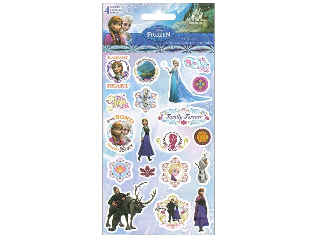 BC530751-F10B-4CC0-801C-46D72F01DCCC Disney SandyLion FROZEN Stickers 4 Sheets - Image 1