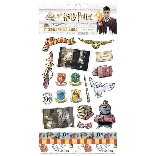 BC815E4C-1ADB-4014-9B63-C2BDECEB640B Paper House Wizarding World HARRY POTTER Stickers 4 Sheets - Image 1