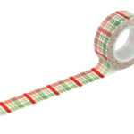 Echo Park Winnie The POOH CHRISTMAS BEAR PLAID Washi Tape