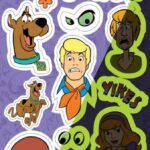 Paper House SCOOBY-DOO! Glow In The Dark Stickers 36pc