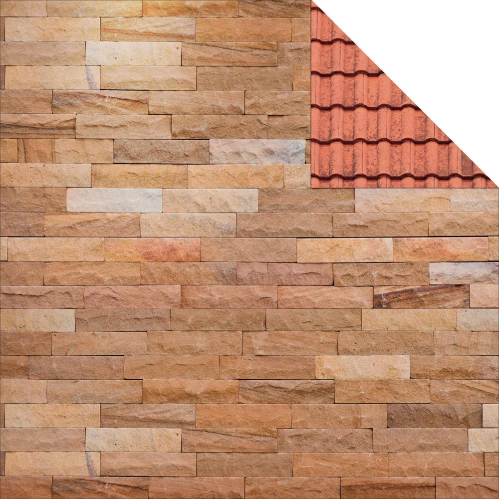 Base_Coat_Tiles Kaisercraft Base Coat TILES 12"X12" Cardstock Sheet - Image 1