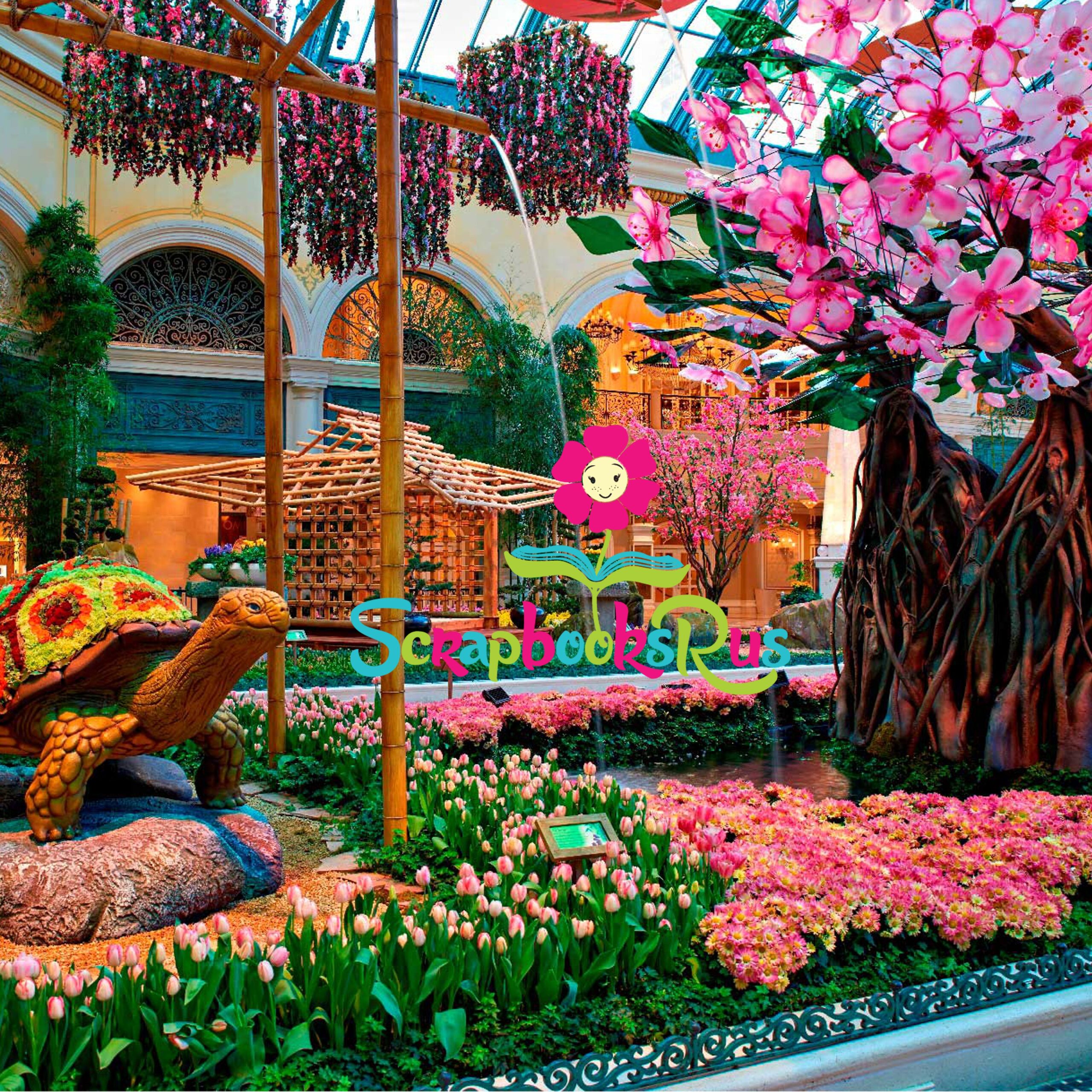 Bellagio_Japanese_Garden_2018_Scrapbooksrus Bellagio Japanese Garden 2018 12"x12" Scrapbook Paper Las Vegas - Image 1