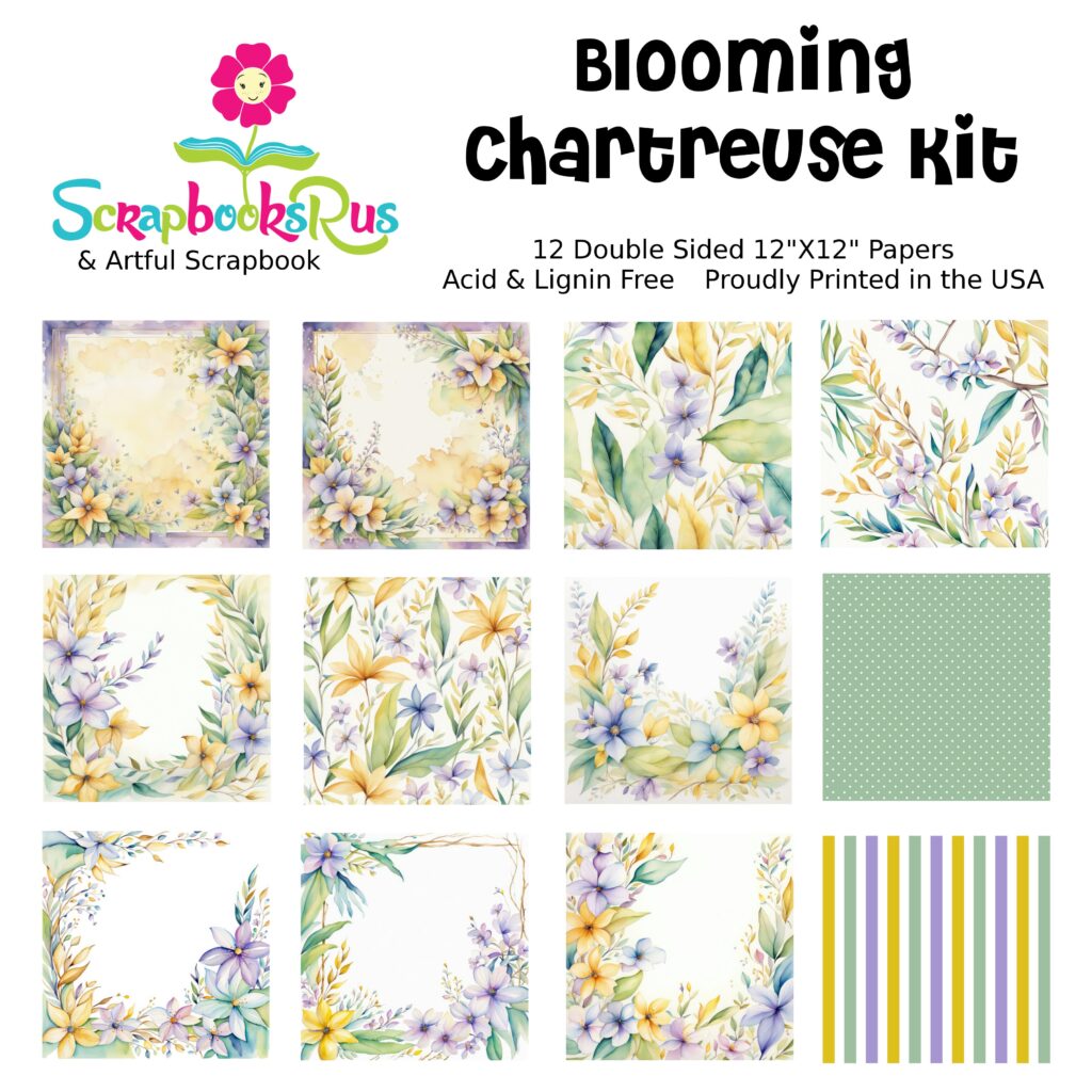 Scrapbooksrus Paper Pack Blooming Chartreuse