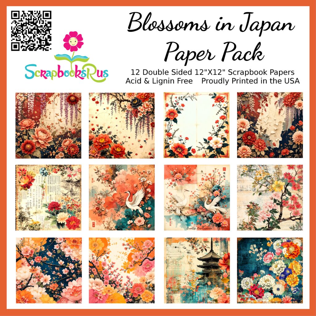 Scrapbooksrus Paper Pack Blossoms in Japan