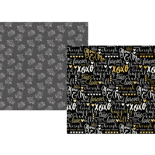 C1EE8FA6-BFDE-4B59-AEB1-05ABF81C6B04 Simple Stories Always & Forever I DO 12x12 Scrapbook Paper - Image 1