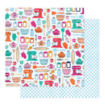 Shimelle Reasons To Smile BAKE LOVE 12"X12" Scrapbook Paper