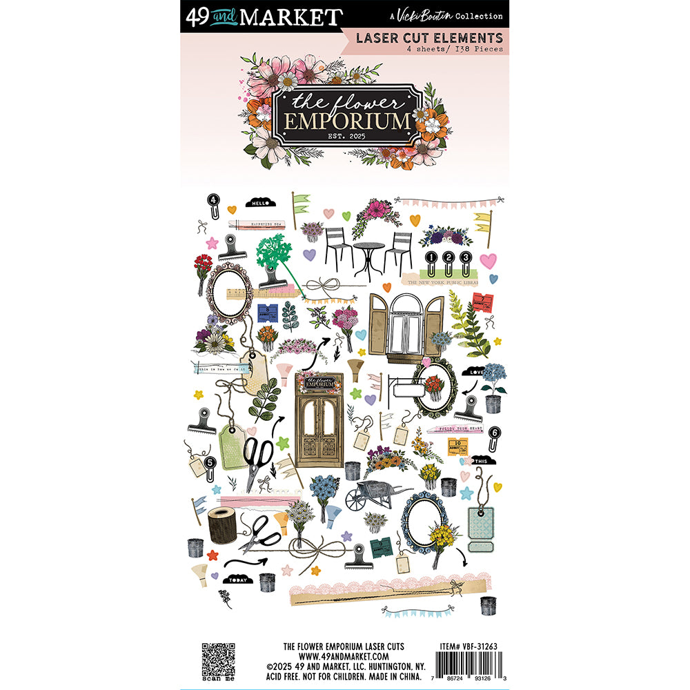 C4110D93-7555-44CB-89CD-A04D61EAD876 49 and Market Vicki Boutin THE FLOWER EMPORIUM Laser Cut Elements - Image 1
