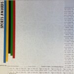 Scrapbook Customs SPORTS AWARDS 12”X12” Scrapbook Paper