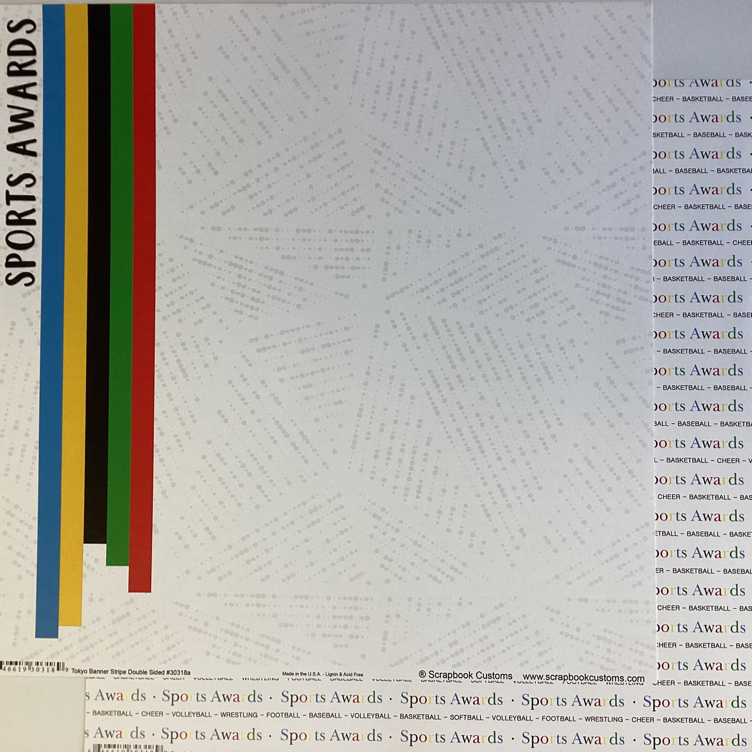 C41E45BB-8395-4BC5-9C9A-81F506AD36E4.jpg Scrapbook Customs SPORTS AWARDS 12”X12” Scrapbook Paper - Image 1