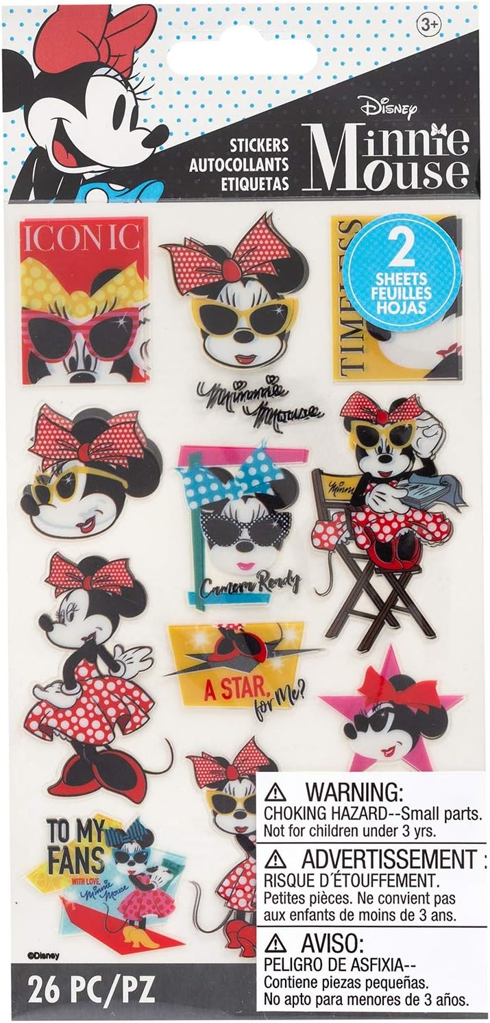 C43F911D-1828-46C9-A479-A7951FA25A70 Ek Success Disney HOLLYWOOD MINNIE Stickers 26pc - Image 1