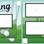 Scrapbook Customs GOLF QUICK PAGES 12"X12" Scrapbook Paper 2pc