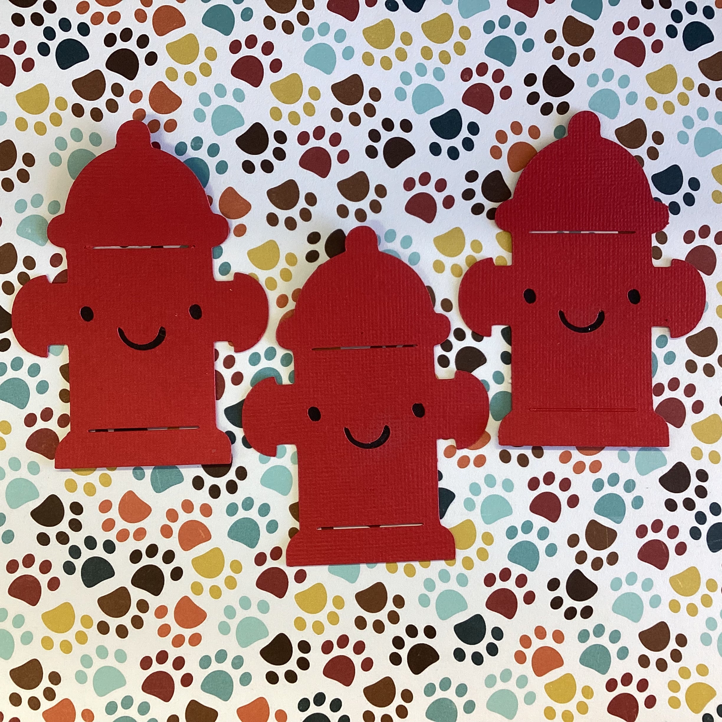 C5167F10-5CC1-4E75-86B7-7B0EAC1ACD7C Scrapbooksrus Diecut FIRE HYDRANT Dog 3D Die Cut Embellishment Scrapbook Diecut - Image 1