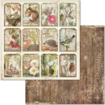Stamperia FOREST SBB660 12"X12" Scrapbook Paper Discontinued
