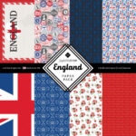 Scrapbook Customs ENGLAND 12”X12” PAPER PACK