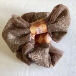 Scrapbooksrus Vintage BROWN SHEER LACE Ribbon Trim 8”X1yd