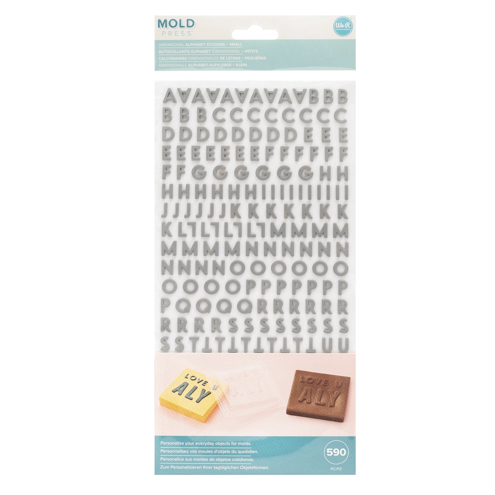 CB291A08-FEDE-4B84-B27B-A7F5C6C61EE9 We R Memory Keepers MOLD PRESS Dimensional Alphabet Stickers - Image 1