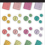 Happy Planner BRIGHT BUDGET Sticker Sheets 142pc