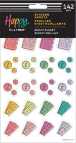 Happy Planner BRIGHT BUDGET Sticker Sheets 142pc