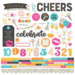 Simple Stories HAPPY NEW YEAR 12X12 Cardstock Stickers