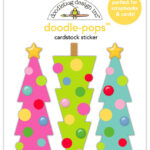 Doodlebug Doodle-Pops Oh What Fun MERRY & BRIGHT 3D Stickers