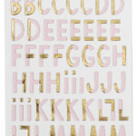 Thickers Crate Paper Cute Girl DEAR Foil Letter Stickers