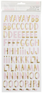 Thickers Crate Paper Cute Girl DEAR Foil Letter Stickers